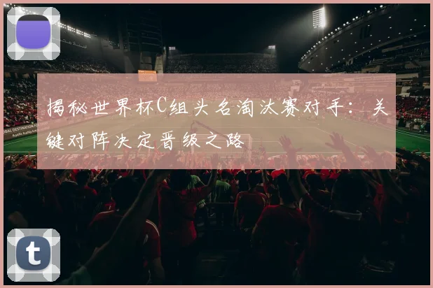 揭秘世界杯C组头名淘汰赛对手：关键对阵决定晋级之路